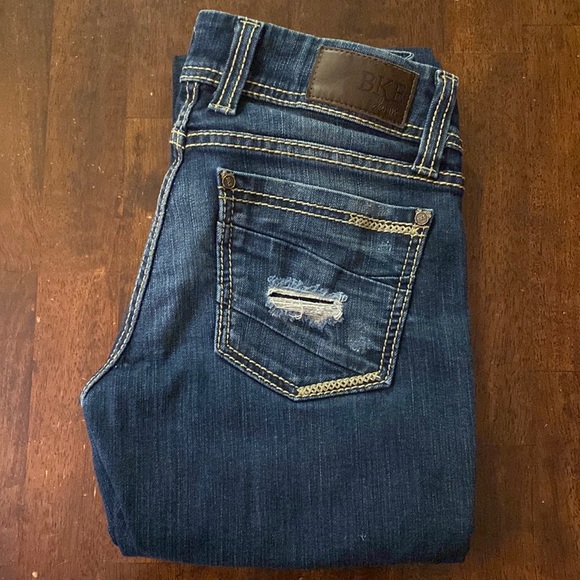 BKE Slim-Boot Medium Dark Wash Denim Jeans - Picture 2 of 8